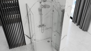 Cabina de dus pliabil Rea Fold N2 Modul 80X80 - Img 2
