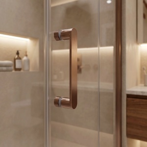 Cabina de dus Rea Bruno Brush Copper 100 x 80 cm - Img 8
