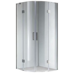Cabina de dus semicirculara din sticla securizata rame cromate KZ92B 90 x 90 cm