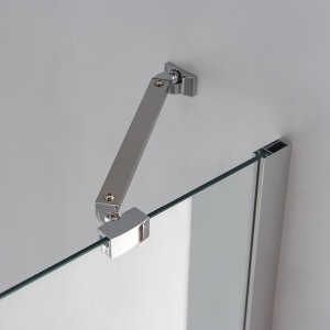 Cabina de dus semicirculara din sticla securizata rame cromate KZ92B 90 x 90 cm - Img 11