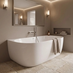 Cada alba de baie freestanding Rea Eris 160 cm - Img 6