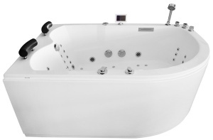 Cada asimetrica cu hidromasaj si cromoterapie SPA MUE-004A stanga 170 x 120 x 70 cm - Img 4