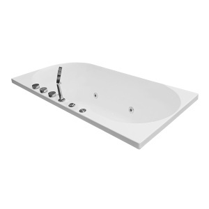 Cada asimetrica de colt cu hidromasaj si cromoterapie MO-18043L montaj stanga – 150 x 75 x59 cm, alb - Img 5