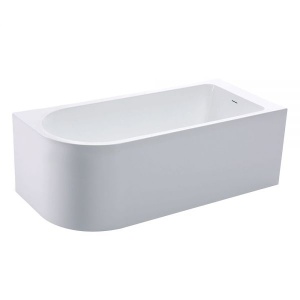 Cada Autoportanta Eleganta 170x75x58cm, Cu Montaj pe Perete/Dreapta , Culoare Alb