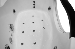 Cada baie cu hidromasa si SPA Black pentru o persoana, montaj dreapta, 169 x 90 x 56 cm - Img 12