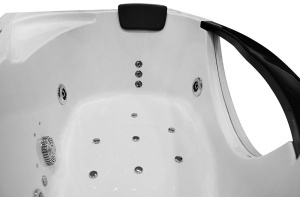 Cada baie cu hidromasa si SPA Black pentru o persoana, montaj dreapta, 169 x 90 x 56 cm - Img 22
