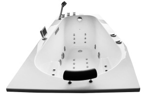 Cada cu hidromasaj asimetrica MUE-007A stanga – 170 x 100 x 70 cm, 49 duze, incalzitor si Bluetooth - Img 7