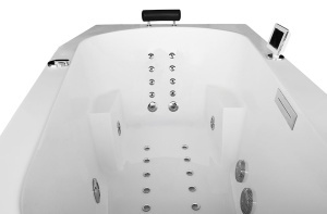 Cada cu hidromasaj asimetrica MUE-007B Stanga 170x 100 x 70 cm, alba - Img 11