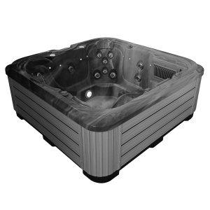 Cada cu hidromasaj, jacuzzi pentru gradina PRO 1353 AK.24 OB.03C 200 x 200 x 80 cm - Img 5