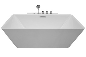Cada cu hidromasaj MUE-1702, 170 x 87 x 61 cm, baterie cascada inclusa, alb lucios - Img 4
