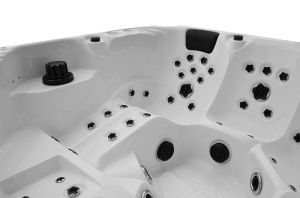 Cada cu hidromasaj rotunda, jacuzzi exterior , Pro 1346 Standard+ pentru 5 persoane 220 x 220 x 96 cm - Img 5