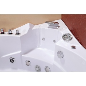 Cada de baie 157x157cm Orino 632BH, Sistem de Hidromasaj Performant si Incalzitor Integrat , Culoare Alb - Img 14