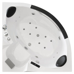 Cada de baie cu hidromasaj de colt MO-0322, 135 x 135 x 63 cm, pentru 2 persoane - Img 2