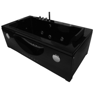 Cada de baie cu hidromasaj si cromoterapie MO-1007B Turbo+ Spa, 180 x 91 cm, negru - Img 3