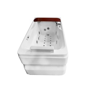 Cada de baie cu hidromasaj si SPA, alba, cu paravan sticla si dus fix, montaj stanga 140 x 78 x 58 cm - Img 6