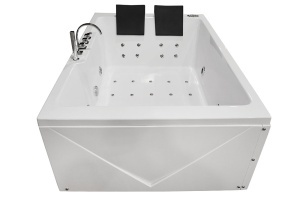 Cada de baie cu hidromasaj si Turbo Spa pentru 2 persoane 186 x 121 x 65 alba - Img 6