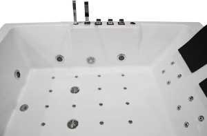 Cada de baie cu hidromasaj si Turbo Spa pentru 2 persoane 186 x 121 x 65 alba - Img 16
