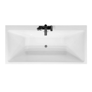 Cada de baie cu montaj la perete MO-1039D cu baterie cromata, 170 x 80 x 58 cm - Img 2