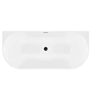 Cadă de baie freestanding, acrilica, alba Capri Slim 150 cm - Img 7