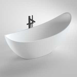 Cada de baie freestanding cu forma ovala Exclusive 185 x 76 x 92 cm - Img 3