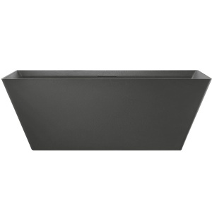 Cada de baie freestanding MUE-D001G gri mat cu textura de piatra – 170 x 75 x 60 cm