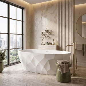 Cada de baie freestanding Rea Celia 170 cm - Img 5