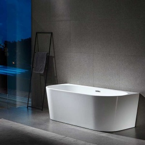 Cada de baie LENA 527C, Dimensiune 160x75cm, Culoare Alb, Deversor Crom - Img 20