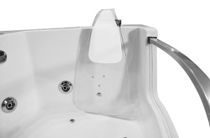 Cada de baie SPA cu hidromasaj de colt MO-0053W, 141 x 141 x 61 cm, front de sticla, radio, bluetooth si incalzitor - Img 12