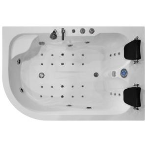 Cada de dus cu hidromasaj pentru 2 persoane si montaj dreapta PRO1631 Turbo 180 x 120 x 54 cm - Img 2