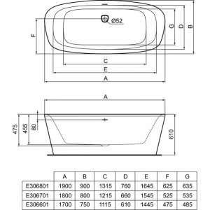Cada freestanding Ideal Standard Dea Duo 180x80 cm - Img 5