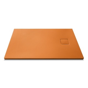 Cadita de dus dreptunghiulara din compozit de piatra Pro Exclusiv portocaliu 100 x 80 x 4 cm - Img 3