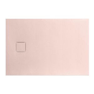 Cadita de dus dreptunghiulara din compozit mineral Mazur Exclusive roz 100 x 80 cm - Img 2