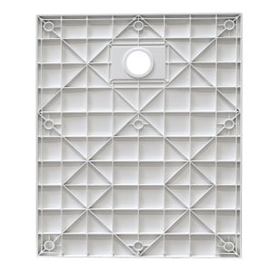 Cadita de dus dreptunghiulara slim imitatie piatra Riko 110 x 70 cm alba - Img 10