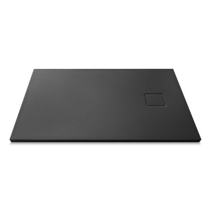 Cadita de dus Pro Exclusiv dreptunghiulara negru 100 x 80 x 4 cm - Img 3