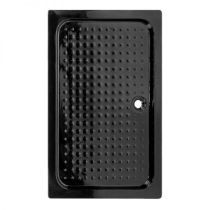 Cadita de dus SXL03D Inalta, Dimensiune 110x80cm, Culoare Negru - Img 1