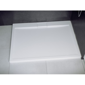Cadita Dus din Acril PRO BESCO Ultra Slim, Sifon Inclus, Dimensiuni , 90 X 140 cm, Alb - Img 2