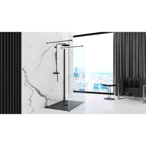 Cadita dus REA STONE, dimensiune: 90x120 cm, acril mineral, gri inchis - Img 2