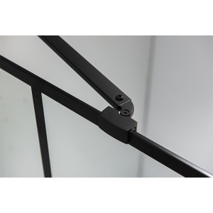 Cadita rectangulara cu rame negre sticla securizata BS03A 100 x 90 cm - Img 19