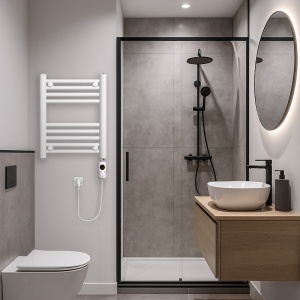 Calorifer baie port prosop electric 300 W Manam alb - Img 21