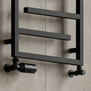 Calorifer de baie tip portprosop Anika negru mat – 138 x 60 cm - Img 8