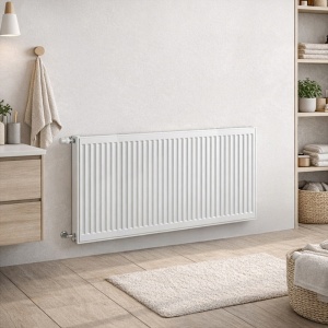 Calorifer din otel tip 22 cu conectare laterala Calor-WH-3, 60 x 120 cm, 1890 W, alb - Img 4
