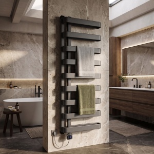 Calorifer electric, portprosop, Rea Artas 130x50 cm, Gri Mat - Img 5