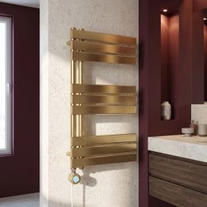 Calorifer electric, portprosop, Rea Marvo 90 x 50 cm, Auriu Mat - Img 8