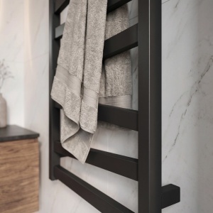 Calorifer electric, protprosop, REA TEVO 90x50 Negru Mat - Img 9