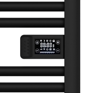 Calorifer electric vertical LOA-BL ECO 500W pentru baie 96x54, negru - Img 9