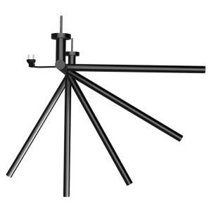 Calorifer portprosop electric Dorian 80W, 62.2 x 51.6 cm, 5 bare rotative, negru mat - Img 11