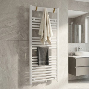 Calorifer portprosop pentru baie Yasur 120 x 50 cm alb - Img 12