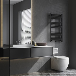 Calorifer vertical Corso-BL-2 pentru baie 90x50, negru - Img 5