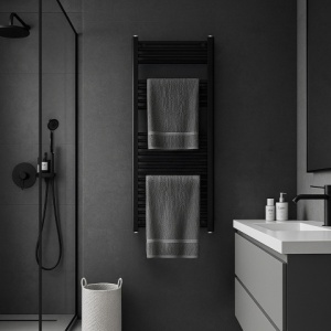 Calorifer vertical GAMA-BL-2 pentru baie 120x50, negru - Img 14