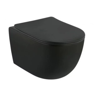 Capac WC slim Fluminia Minerva Quick Release softclose negru - Img 2